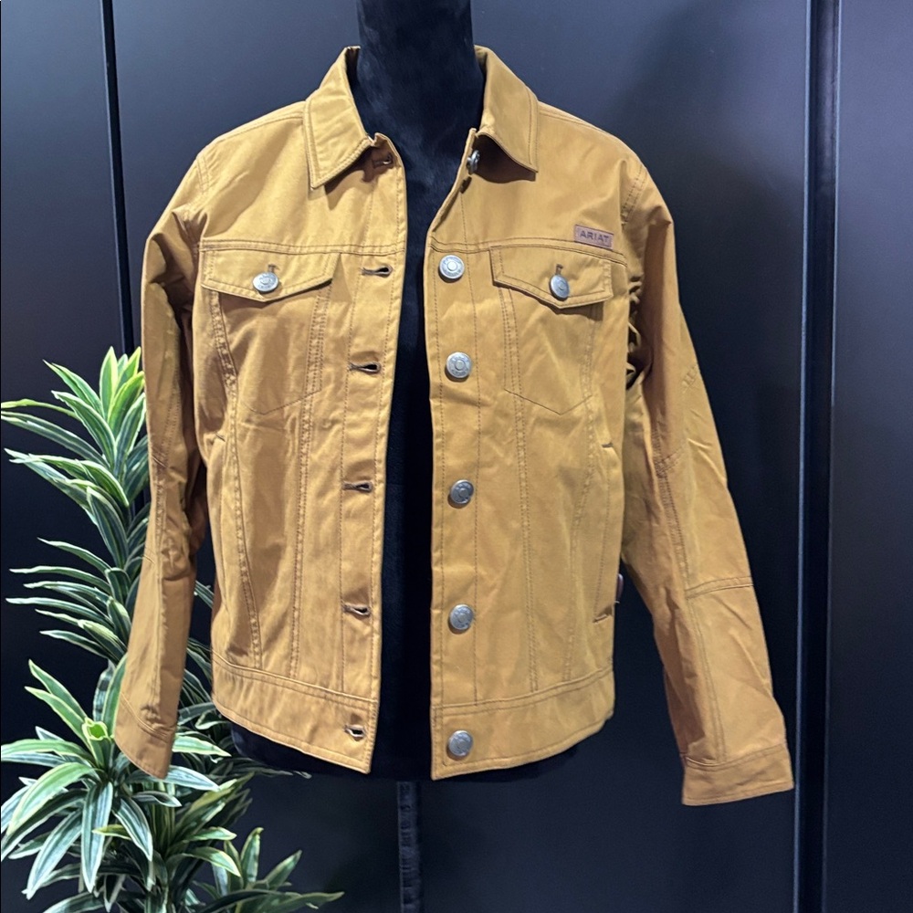 Ariat Grizzly Rancher Conceal Carry, Water repellent,pockets,snap front jacket